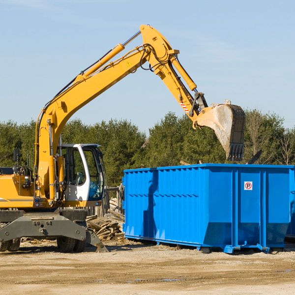 how many times can i have a residential dumpster rental emptied in Cedar Crest